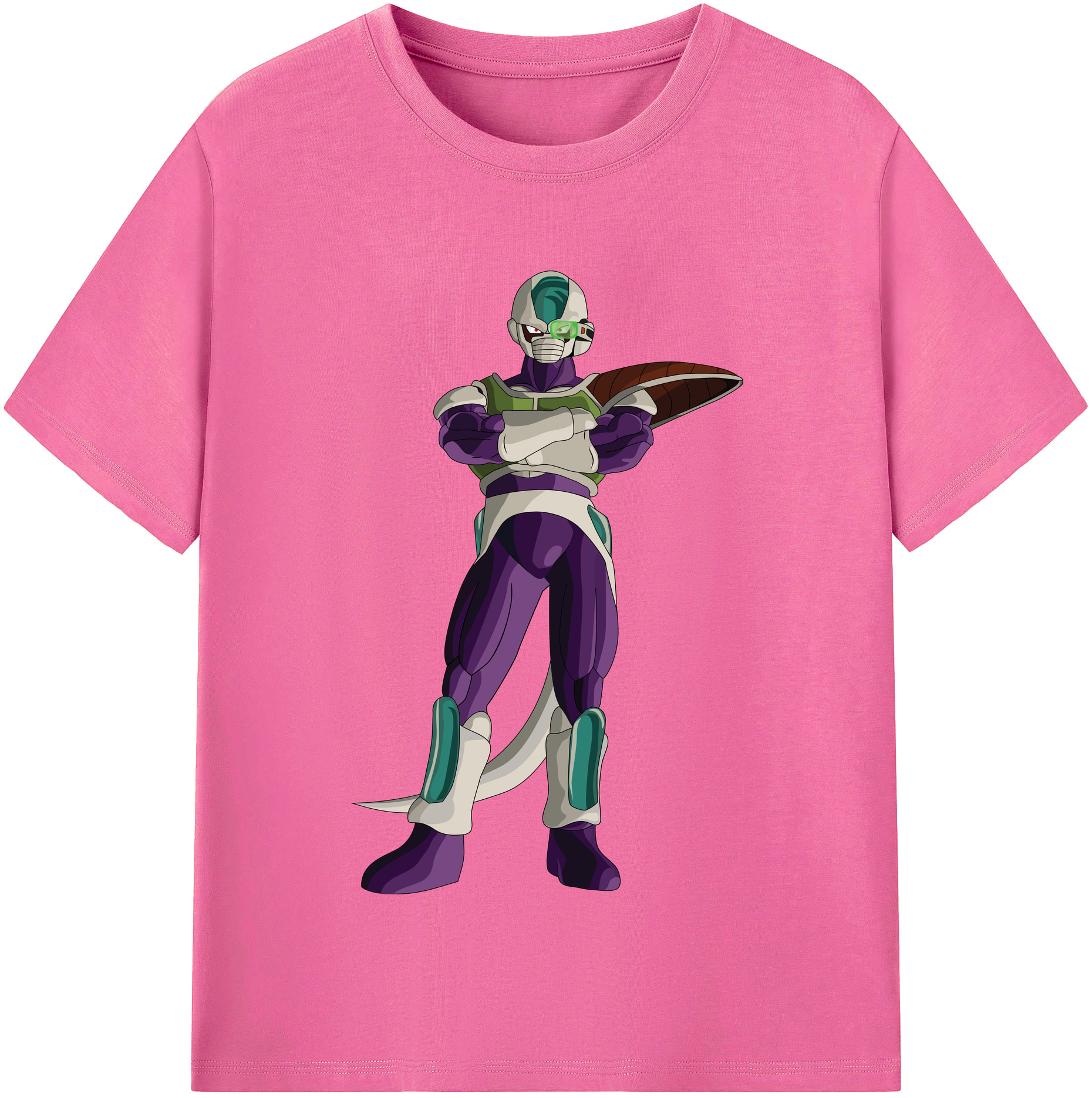 （画像用） ドラゴンボール フリーザ DRAGON BALL Frieza レディースカジュアルプリントTシャツ（綿100％）